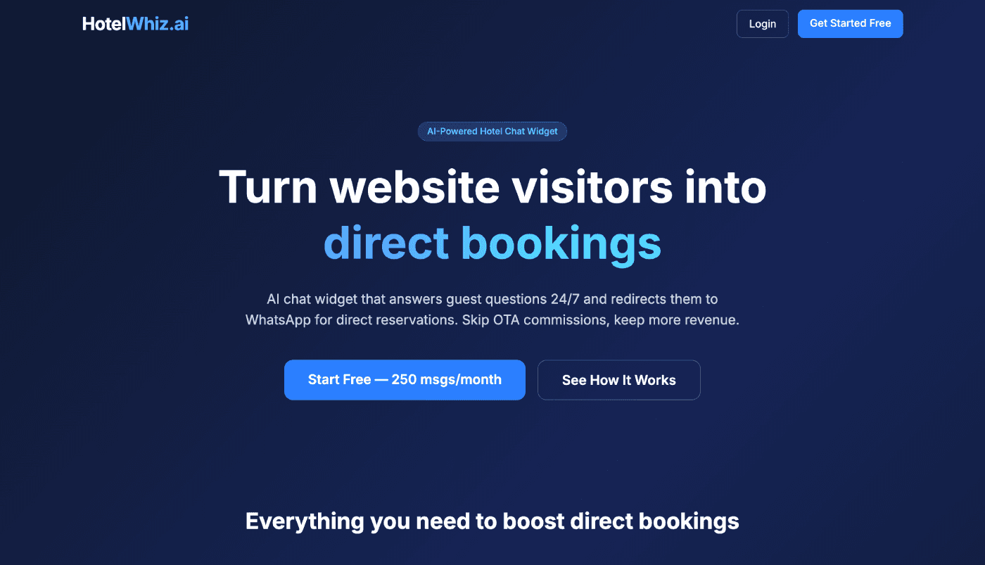 HotelWhiz — Hotel Booking Platform